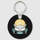 Spirituelle Kraft in Gott - Christlich Schlüsselanhänger (Rückseite)