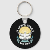 Spirituelle Kraft in Gott - Christlich Schlüsselanhänger (Rückseite)