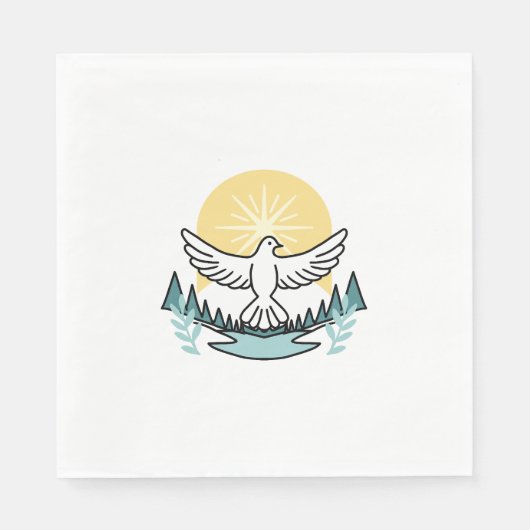 Spirituelle Kraft in Gott - Christlich Serviette (Vorderseite)
