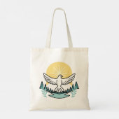 Spirituelle Kraft in Gott - Christlich Tragetasche (Rückseite)