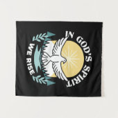 Spirituelle Kraft in Gott - Christlich Wandteppich (Vorderseite (Horizontal))