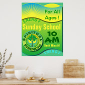 Spirituelle Kraft Sonntagsschule Poster (Küche)