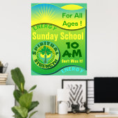 Spirituelle Kraft Sonntagsschule Poster (Heimbüro)