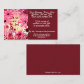 Spirituelle Kunst & Geschenke Verkaufsshop Vertrie Visitenkarte (Vorne/Hinten)