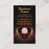 Spirituelle Kunst Neue Altersserie Business Card Visitenkarte (Rückseite)