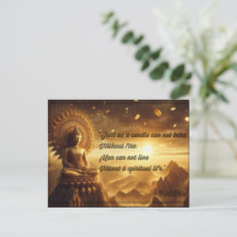 Spirituelle Lebenspostkarte Feiertagspostkarte