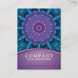Spirituelle lila Blume, blaues Meer Visitenkarte