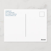 Spirituelle Lila Blume Mandala Postkarte (Rückseite)