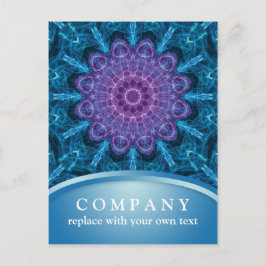 Spirituelle Lila Blume Mandala Postkarte