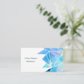 Spirituelle Lila Dreieckskarte Visitenkarte (Stehend Vorderseite)