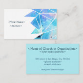 Spirituelle Lila Dreieckskarte Visitenkarte (Vorne/Hinten)