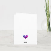 Spirituelle Lila Lotus Blume Geburtstagskarte Karte (Rückseite)