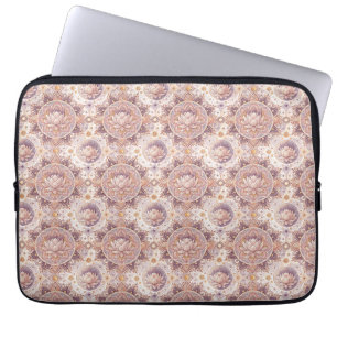 Spirituelle Lotusblume - Florales Mandala-Muster Laptopschutzhülle