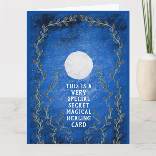 Spirituelle magische Geheimnachtsmond wird bald ge Dankeskarte (Vorderseite)