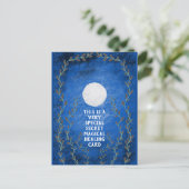 Spirituelle magische Geheimnachtsmond wird bald ge Postkarte (Stehend Vorderseite)