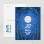 Spirituelle magische Geheimnachtsmond wird bald ge Postkarte (Vorne/Hinten)