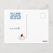 Spirituelle magische Geheimnachtsmond wird bald ge Postkarte (Rückseite)