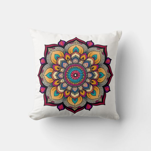 Spirituelle Mandala Aartwork Kissen (Vorderseite)