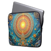 Spirituelle Mandala Art Laptopschutzhülle (Vorderseite Links)