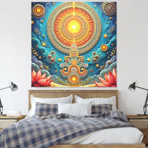 Spirituelle Mandala Art Leinwanddruck