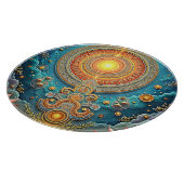 Spirituelle Mandala Art Schneidebrett (Ecke)