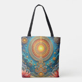 Spirituelle Mandala Art Tasche (Rückseite)