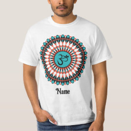 Spirituelle Mandala Om Symbol Türkis individuell a T-Shirt