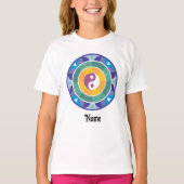 Spirituelle Mandala-Regenbogenfarbe Chinesisch ang T-Shirt (Vorderseite)