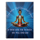 Spirituelle Meditation Frauen/Spiral Foto Notebook Notizblock (Vorderseite)