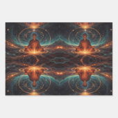 Spirituelle Meditation Geschenkpapier Set (Vorderseite)