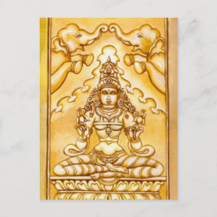 Spirituelle Medizin Postcard Indien Postkarte