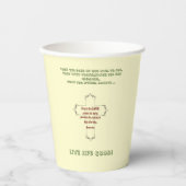 Spirituelle Motivation Papier Cups Pappbecher (Vorderseite)