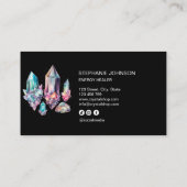 Spirituelle Mystical Energy Healer Kristallsteine Visitenkarte (Rückseite)