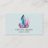 Spirituelle Mystical Energy Healer Kristallsteine Visitenkarte (Vorderseite)