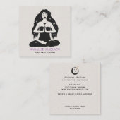 Spirituelle Mystische Himmelmeditation Yoga Quadratische Visitenkarte (Vorne/Hinten)