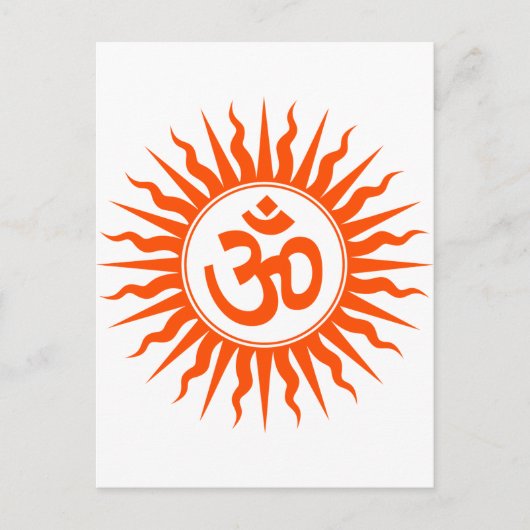 Spirituelle Om Postkarte (Vorderseite)