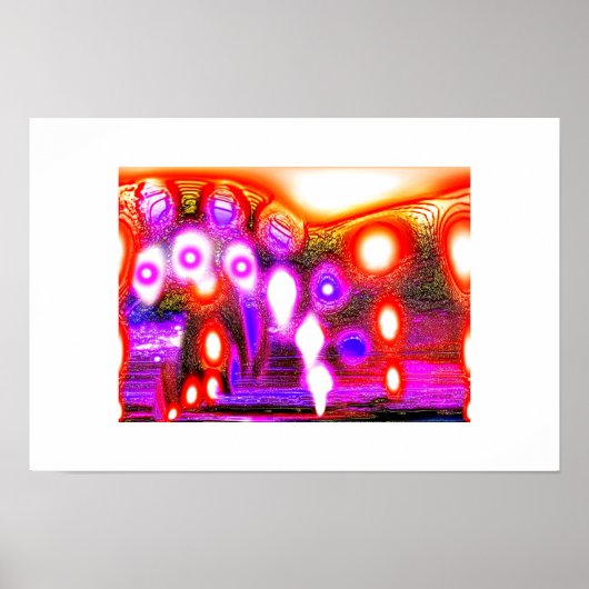 Spirituelle Omega Funky Art Poster (Vorne)
