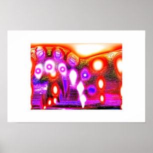 Spirituelle Omega-Funky-Kunst Poster