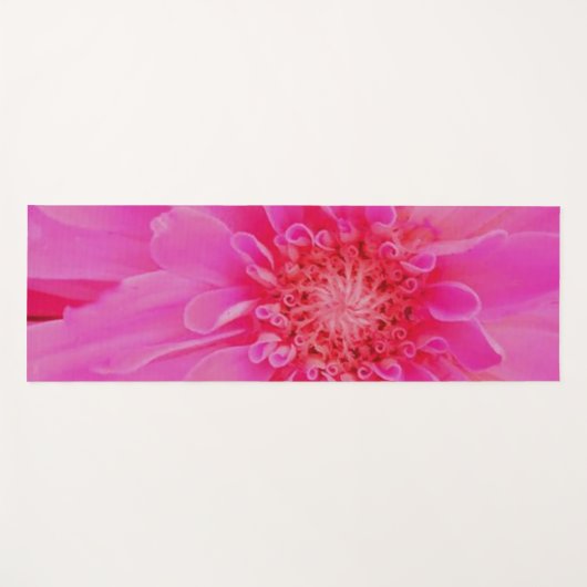 Spirituelle Pink Yoga Blume Yogamatte (Vorderseite (Horizontal))