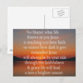 Spirituelle Postkarte (Vorne/Hinten)