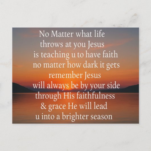 Spirituelle Postkarte (Vorderseite)