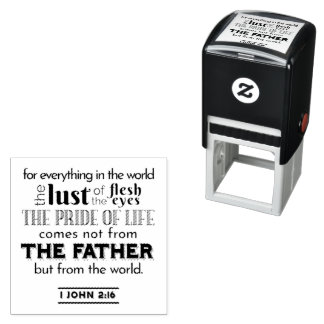 Spirituelle Reflektion Art - 1 John 2:16 Permastempel