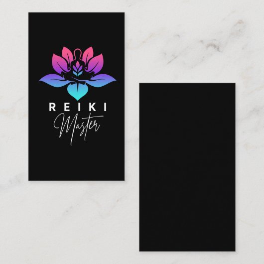 Spirituelle Reiki Master Energy Theraptation Visitenkarte (Vorne/Hinten)