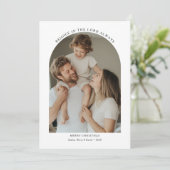 Spirituelle Religiöse Freude Weihnachtsgeschichte  Feiertagskarte (Stehend Vorderseite)