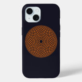 Spirituelle Schwarz-weiße Mandala Geometrische Kun Case-Mate iPhone Hülle (Rückseite)