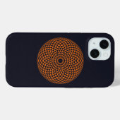 Spirituelle Schwarz-weiße Mandala Geometrische Kun Case-Mate iPhone Hülle (Rückseite (Horizontal))