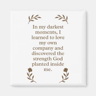 Spirituelle Stärke Christliche Motivation Magnet