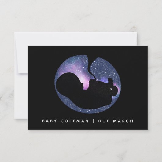 Spirituelle Sterne Kindergartenankündigung Mitteilungskarte (Vorderseite)