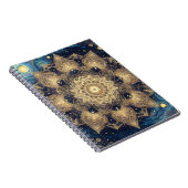 Spirituelle Sternennebel Gold Mandala Notizblock (Rechte Seite)
