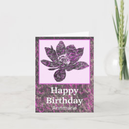 Spirituelle, teilweise Lila Lotus Blume Geburtstag Karte